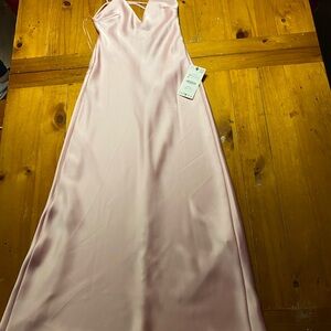 Zara Pink Satin Dress
